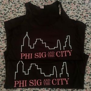 Phi Sigma Sigma in the City tank set 💎 🍸 💕